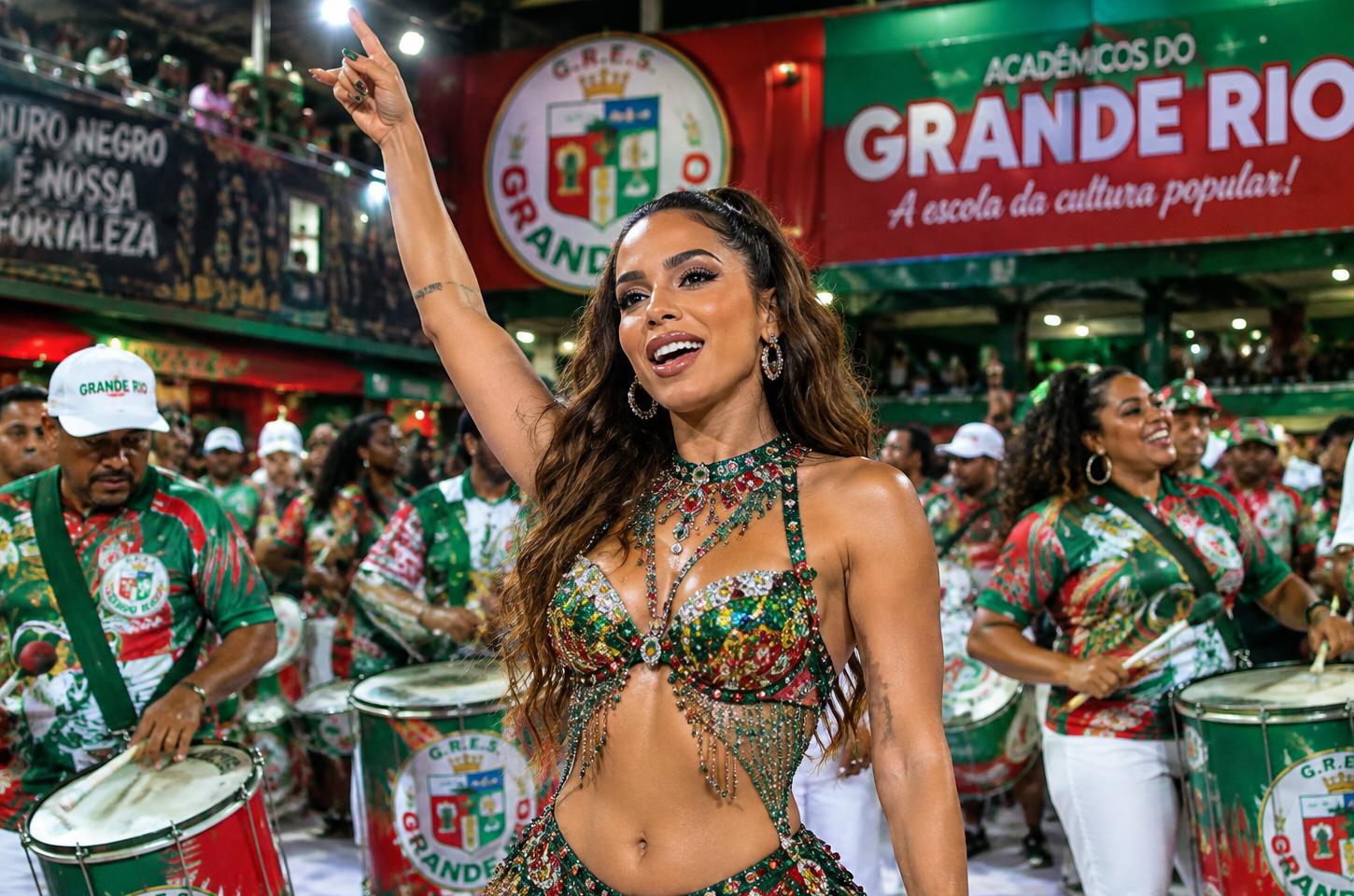 Anitta é confirmada como nova rainha de bateria da Grande Rio para o Carnaval 2027